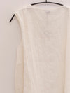 BASERANGE 25 Spring/Summer French Cotton and Linen Round Neck Vest Top BAS-TOLIU-LC-SU25-UNDYED